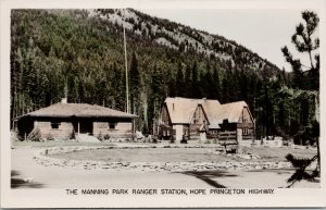 Manning Park Ranger Station BC near Hope Gowen Sutton Unused RPPC Postcard F65