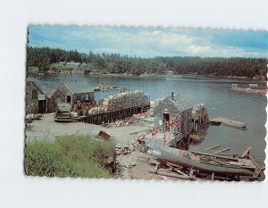 Postcard A Typical Maine Fishing Village, Maine