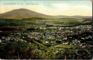 Tucks 5960 Aerial View, Claremont NH Vintage Postcard G71