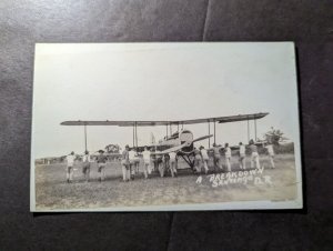 Mint USA Aviation PPC Postcard A Breakdown in Santiago Dominican Republic