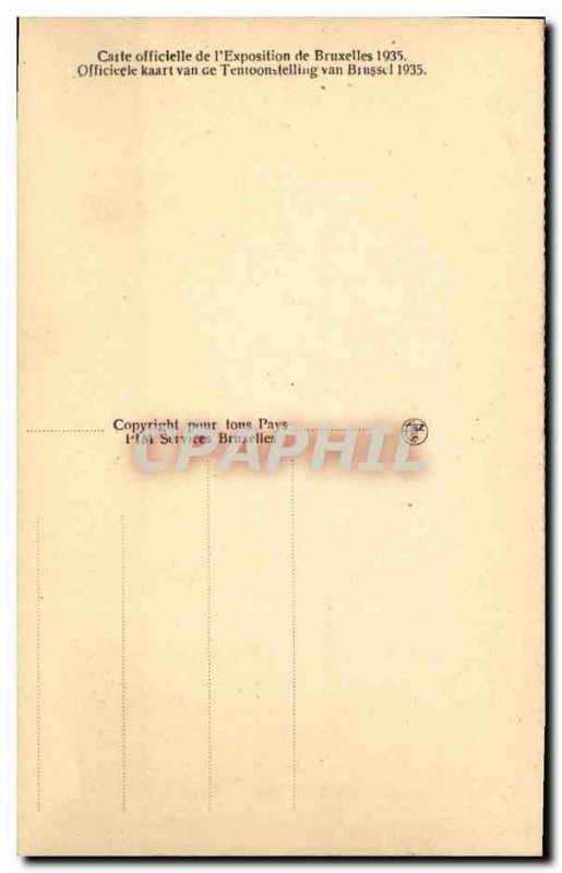 Old Postcard Brussels