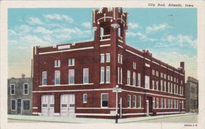 Iowa Atlantic City Hall Curteich