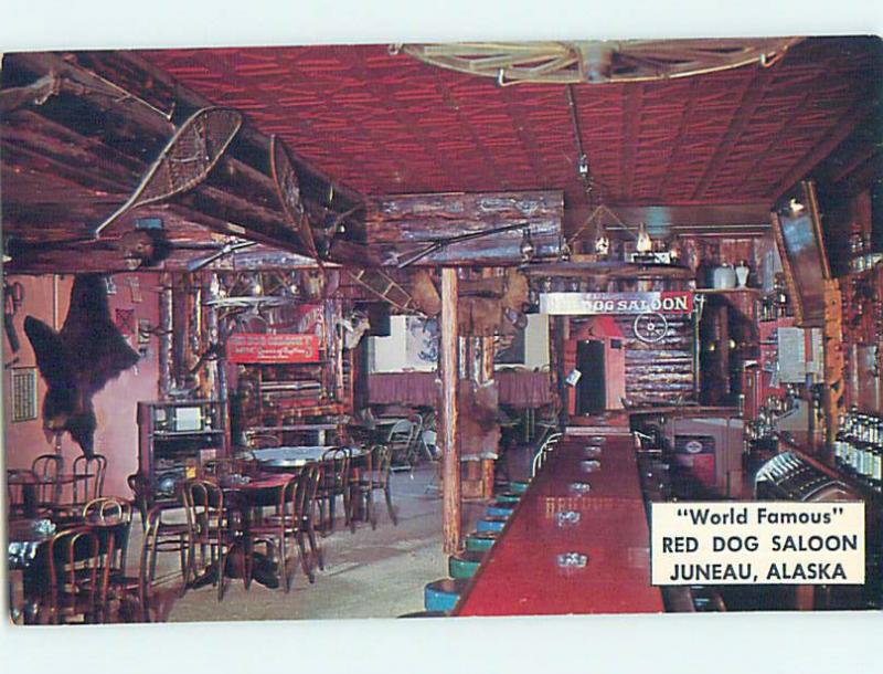 Unused Pre-1980 RED DOG SALOON RESTAURANT Juneau Alaska AK hs4754