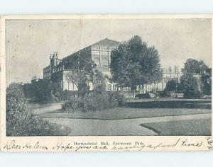 Pre-1907 HORTICULTURAL HALL Philadelphia Pennsylvania PA hp9768