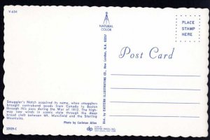 Vermont SMUGGLER'S NOTCH between Mt. Mansfield and the Sterling Mts Chrome