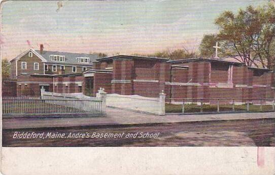 Maine Biddeford Andres Basement And School