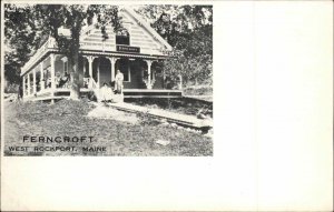 West Rockport Maine ME Ferncroft c1910 Vintage Postcard