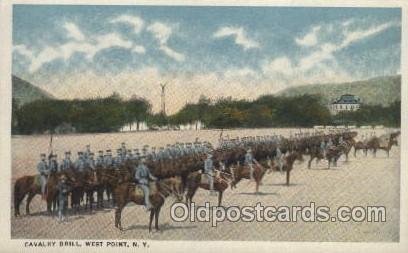 Cavalry Drill, West Point, N.Y., USA Military Unused light crease top right c...