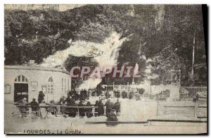 Old Postcard Lourdes Grotto