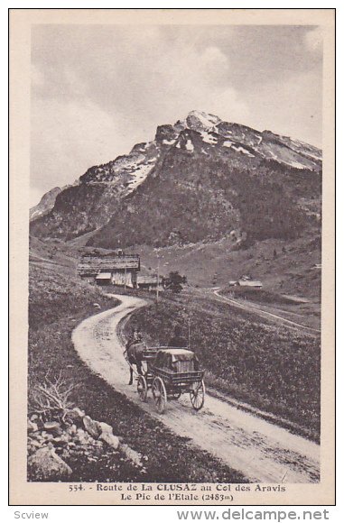 Route de LA CLUSAZ au Col des Aravis , Le Pic de l'Etale, Haute Savoie, Franc...