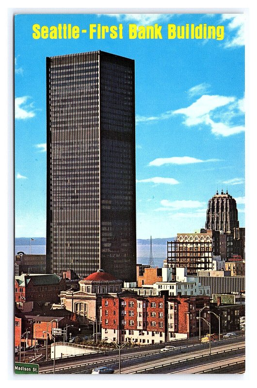 Seattle First Bank Building Washington Postcard
