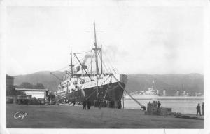 Ajaccio France Pascal Paoli Ship Real Photo Antique Postcard J47668