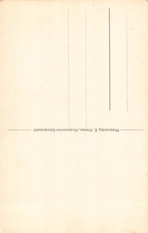 Germany Freiburg Dillengaesschen Street vintage postcard