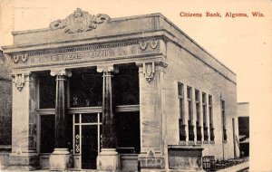 Algoma Wisconsin Citizens Bank Vintage Postcard AA27256