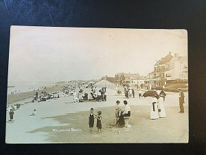 Postcard RPPC Antique View of Wollaston Beach in Quincy, MA.   T7