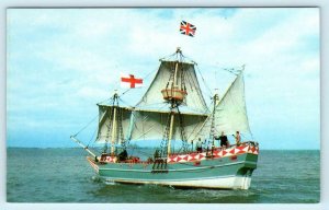 JAMESTOWN, Virginia VA ~ Replica of GODSPEED II Sailing Ship ca 1980s   Postcard