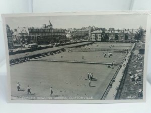 Vintage Rp Postcard St Georges Bowling Greens Cliftonville 1950s Unposted Rppc