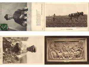 ALCOHOL, WINE PRODUCTION 150 Vintage Postcards (L6583)