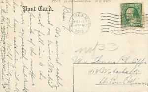 Postcard Montana Billings Union Depot railroad 1912 Occupation 23-5084