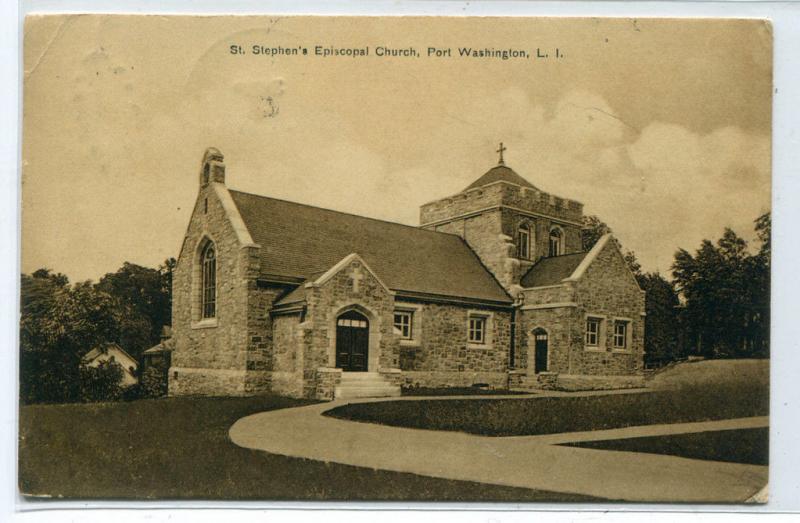 St Stephen's Episcopal Church Port Washington Long Island New York postcard