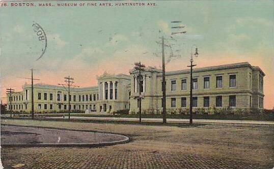 Massachusetts Boston Museum Of Fine Arts Huntington Avenue 1912