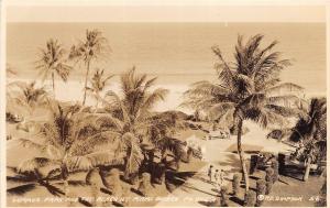 E26/ Miami Beach Florida Fl Real Photo RPPC Postcard c1930s Lummus Park Beach 3