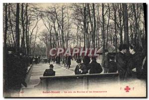 Postcard Old Saint Mande Petanque The game balls and champions