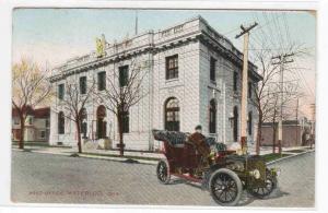 Post Office Car Large Image Waterloo Iowa 1907 postcard