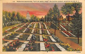 Moravian Graveyard, City of Equal Dead Winston-Salem, North Carolina NC  