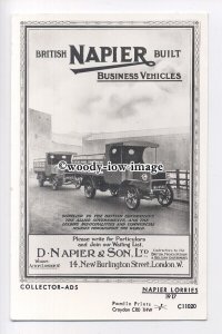 pp2252 - Advert for Napier Business Vehicles, Burlington St. - Pamlin postcard