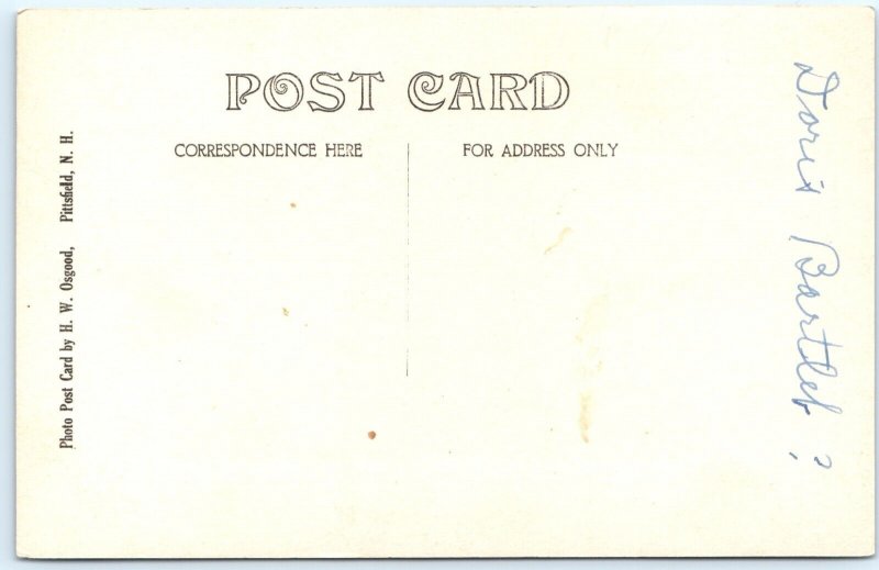 c1910s Pittsfield, NH Baby Boy RPPC Real Photo Postcard HW Osgood ID'd A121