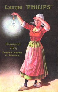 Lampe Philips Economie 75% Lumiere blanch et eclatante Postcard