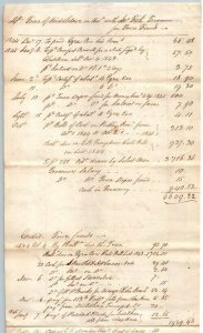 1844  Middletown  Connecticut  Town Treasurer  26 x 8