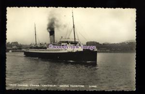 f1362 - British Railways Ferry - Canterbury - postcard