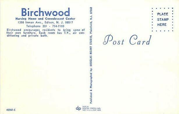 NJ, Edison, New Jersey, Birchwood Nursing Home and Convalescent Home, Room