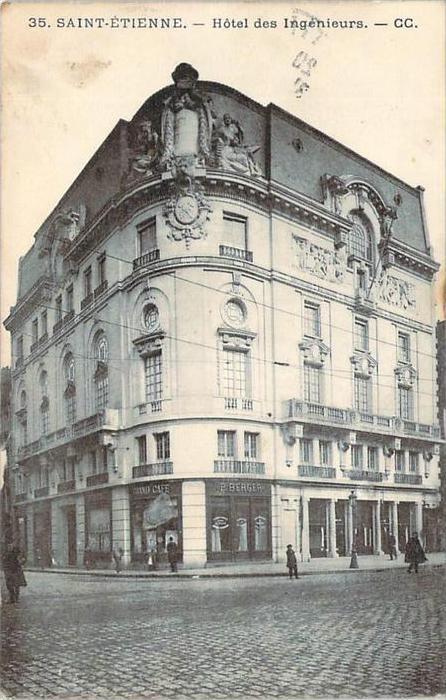 42 - St-Etienne - Hotel des Ingénieurs (tampon hopital temporaire St-Etienne)