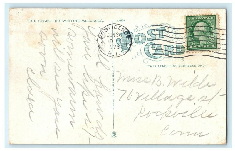 1923 Westminster Street, Providence Rhode Island RI Antique Postcard
