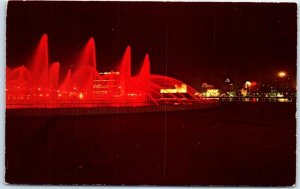 Postcard - Cascade of the Fountain of Friendship - Jacksonville, Florida