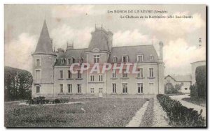 Old Postcard The Banks Of The Chateau De La Sevre Barbiniere