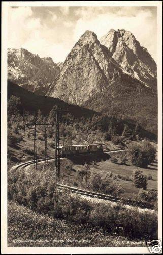 germany, Bayerische Zugspitzbahn, Rack Railway Train