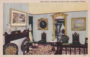 Illinois Springfield Abraham Lincoln's Home Back Parlor Curteich