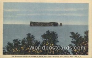 Perce Rock Surprise Hill Perce PQ Canadian Post Card