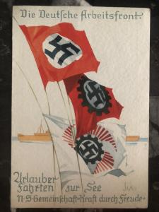 Mint WW2 Germany propaganda Postcard the German Labor Front Third Reich