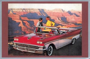1958 Ford Skyliner Steel Top Convertible Postcard