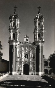 Vintage Postcard Photo View of Santuario De Ocotlan Tlaxcala Tlax Mexico RPPC