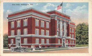 City Hall Sheboygan Wisconsin 1918 postcard