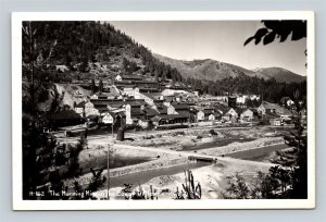 RPPC Morning Mine Coeur d'Alene Mullan Idaho Ross Hall H-162 Real Photo Postcard