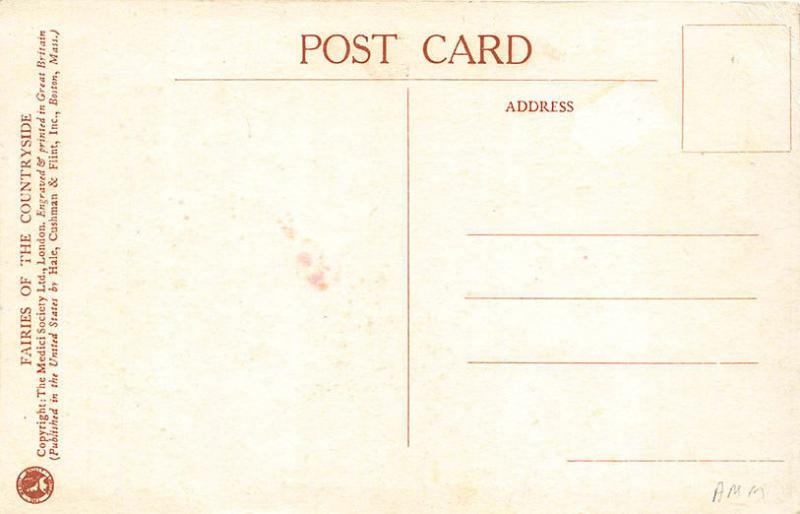 The Gorse Fairies Signed M. W. Tarrant Vintage Postcard