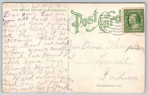 Hastings NE~Historic YMCA Building~Black Girl? on Steps Between Columns~c1910