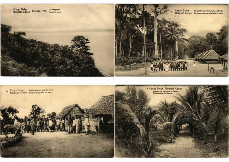BELGIAN CONGO AFRICA 68 CPA AFRIQUE Vintage Postcards All DIFFERENT, with BETTER